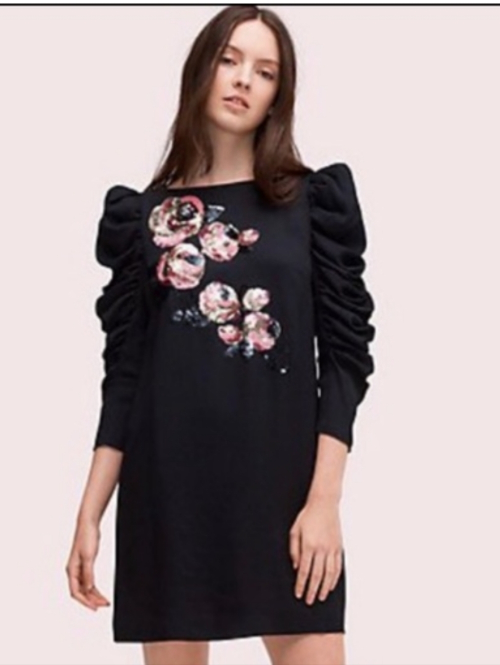 Kate Spade Sequin Embellished Black Mini Dress Size 2